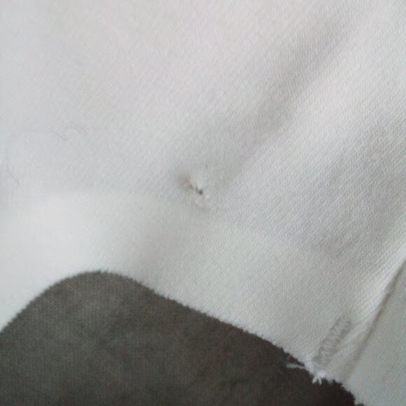 Calvin Klein White Bikini Panties With Wide Grey Black Waist Band Women Size L/G - Picture 9 of 9